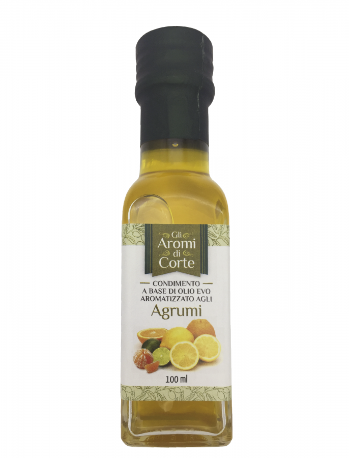 Масло оливковое с ароматом цитрусовых 100 мл, La Corte d'Italia, Olio EVO agli agrumi 100 ml, La Corte d'Italia