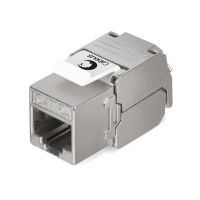 CABEUS KJ-RJ45-CAT.6A-SH-180-TOOLLESS ВСТАВКА KEYSTONE JACK RJ-45(8P8C), 180 ГРАДУСОВ, КАТЕГОРИЯ 6A