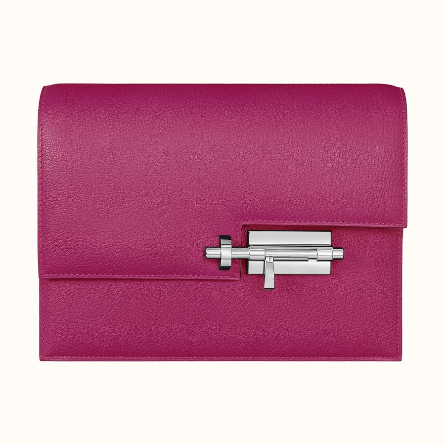 Клатч Hermes Verrou clutch (Rose Pourpre)