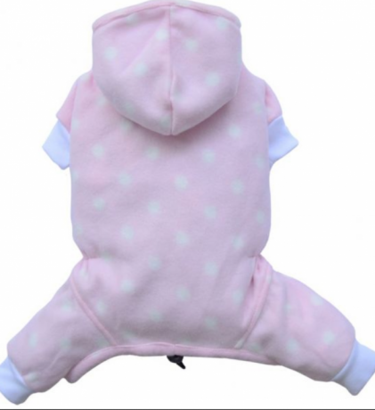 Флисовый комбинезон "Розовый горошек"( S, M, L, XL)