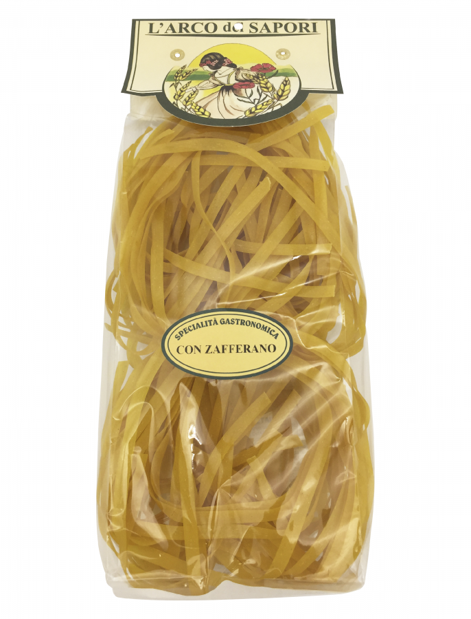 Тальятелле с шафраном 250 г , Tagliatelle con zafferano Pastificio Curti 250 gr.