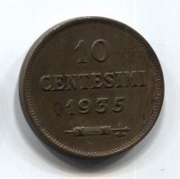 10 чентезимо 1935 Сан-Марино