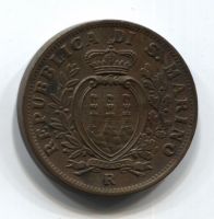 10 чентезимо 1937 Сан-Марино