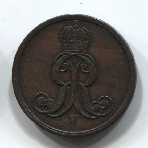 2 пфеннига 1860 Ганновер