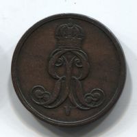 2 пфеннига 1860 Ганновер