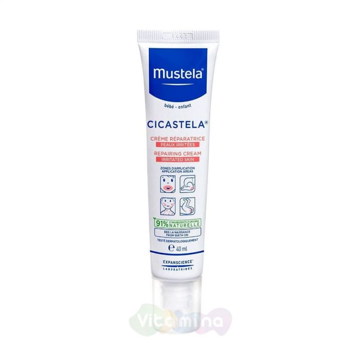 Mustela Мустела Восстанавливающий увлажняющий крем Cicastela, 40 мл
