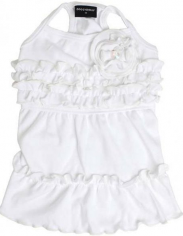 Летнее платье-сарафан "Розочка" белое(Xs, M, L, XL)