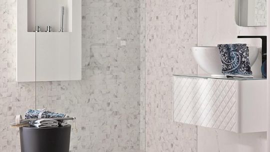 Керамическая мозаика Porcelanosa Marmol Mosaico Carrara Blanco P34705551 31,6х90 ФОТО