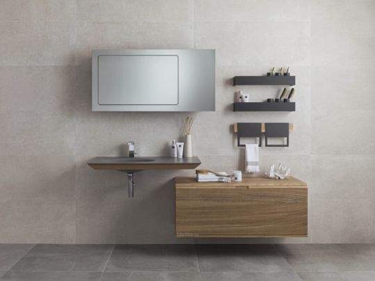 Керамическая плитка Porcelanosa Bottega Caliza P35800441 настенная 45х120 ФОТО