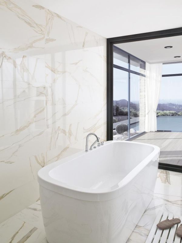 Керамическая плитка Porcelanosa Calacata Gold P34705871 настенная 31,6х90 ФОТО