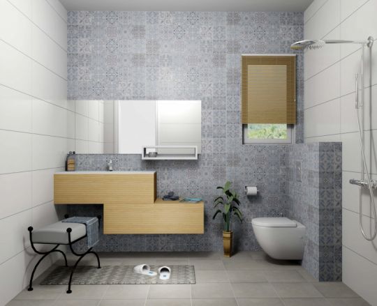 Керамическая плитка Porcelanosa Park Antique Blue P34707271 настенная 31,6х90 ФОТО