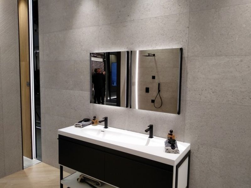 Керамическая плитка Porcelanosa Prada Acero P35800731 настенная 45х120 ФОТО