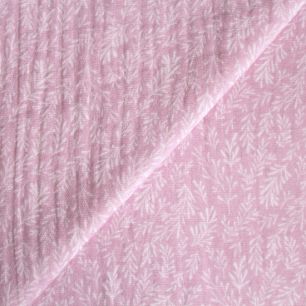 Муслин двухслойный Винтаж веточки на розовом 50х45 limit