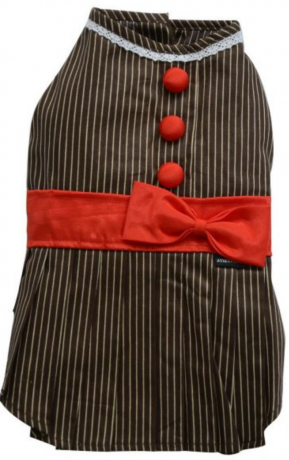 Платье" Шоколадница" коричневое(L, XL)