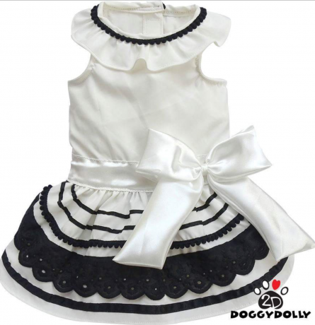 Платье "Black&White"белое(XS, M, XL)
