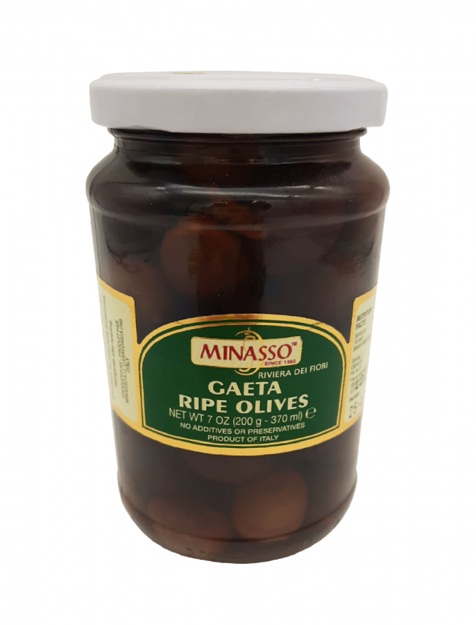 Оливки Гаэта 200 г, Olive Gaeta Minasso, 200 gr