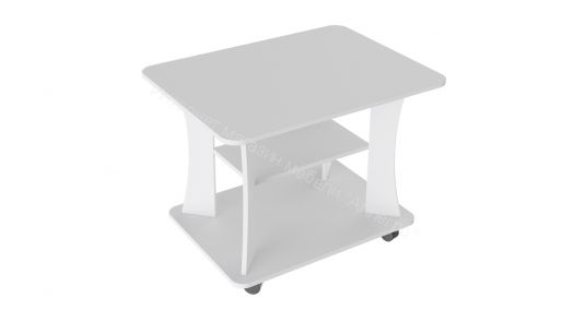 Стол журнальный "Трия" тип 8 (Белый ясень)