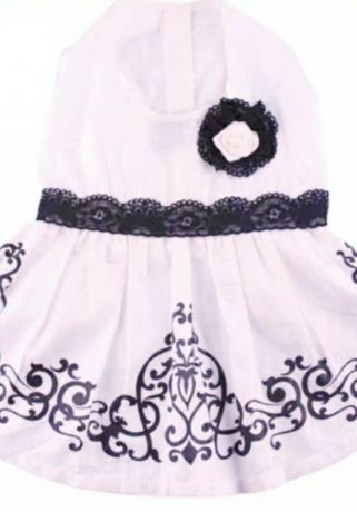 Платье "Белая розочка" белое(XL)