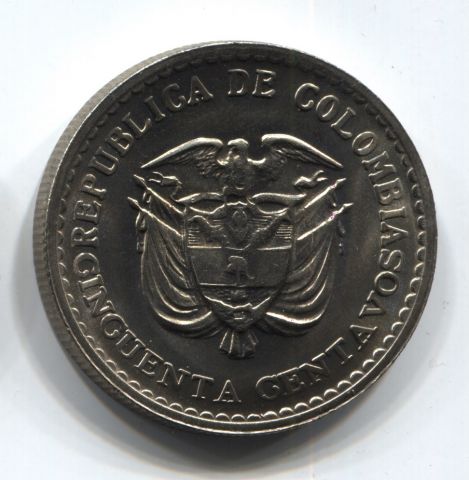50 сентаво 1965 Колумбия Хорхе Эльесер Гайтан UNC