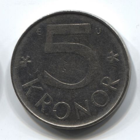 5 крон 1987 Швеция