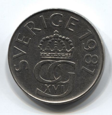 5 крон 1987 Швеция