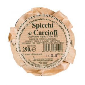 Артишоки нарезанные Frantoio di Sant'Agata Spicchi di Carciofini в оливковом масле 290 г - Италия