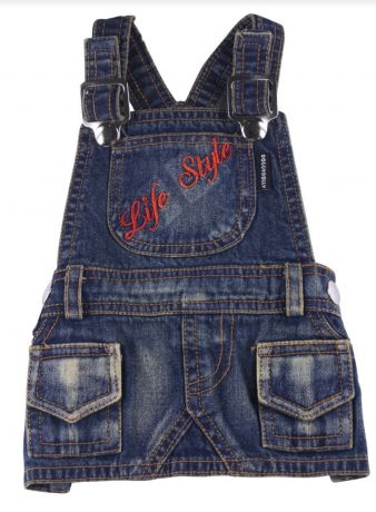 Летний джинсовый сарафан  "Life Style" темно-синий(XS, L, XL)
