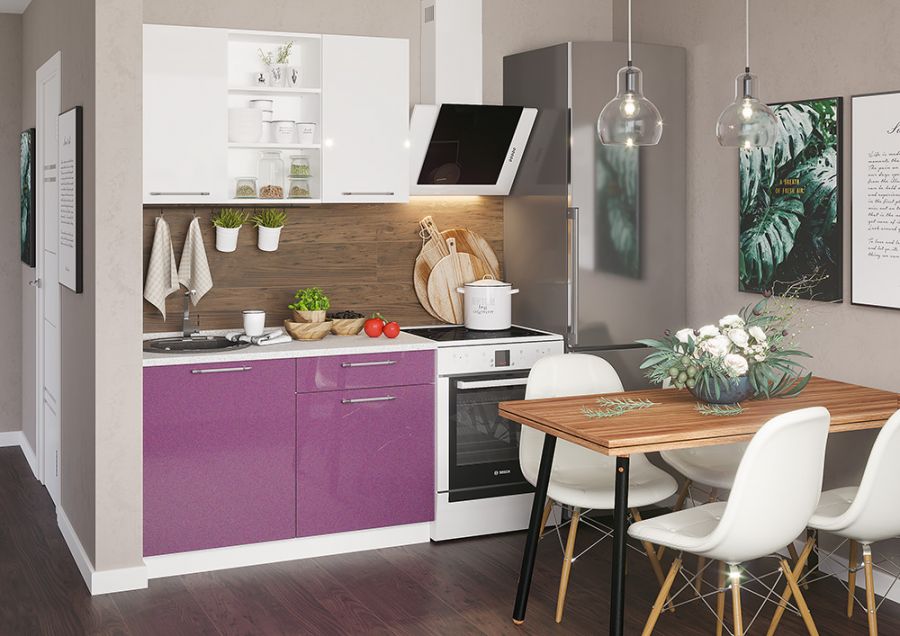 Кухонный гарнитур Олива металлик (Интерьер-Центр)