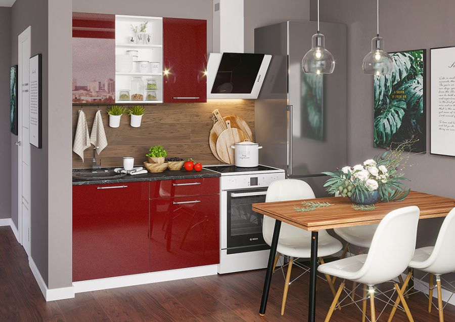 Кухонный гарнитур Олива металлик (Интерьер-Центр)