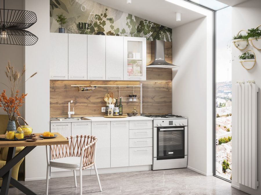 Кухонный гарнитур Олива металлик (Интерьер-Центр)