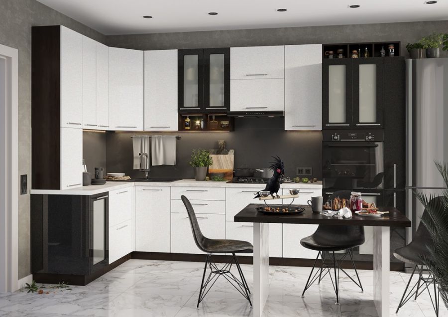 Кухонный гарнитур Олива металлик (Интерьер-Центр)