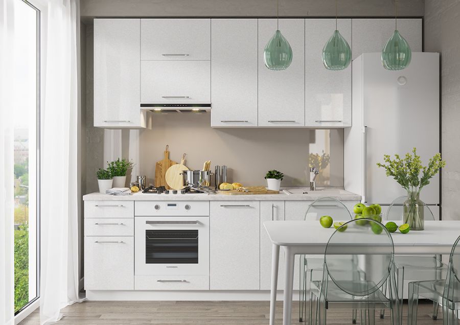 Кухонный гарнитур Олива металлик (Интерьер-Центр)