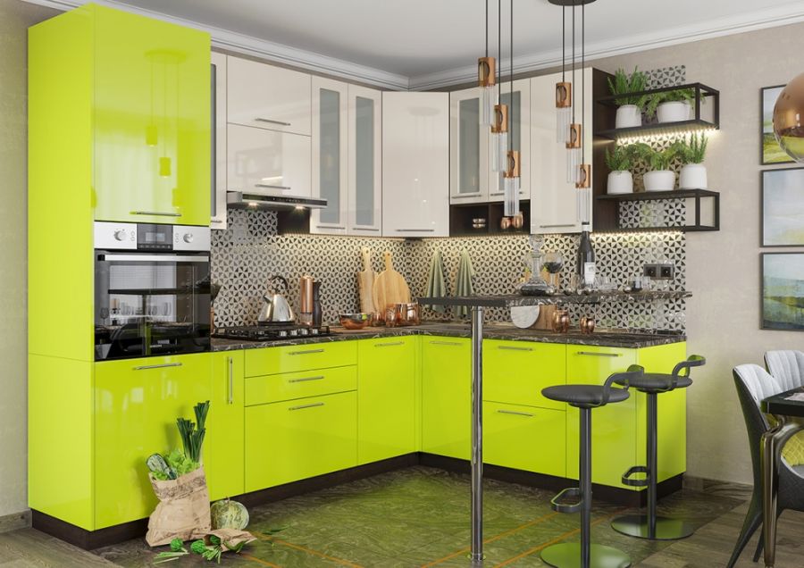 Кухонный гарнитур Олива глянец (Интерьер-Центр)