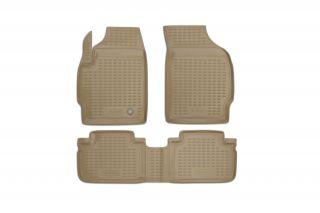 Коврики в салон FORD Escape 2007->, 3 шт. (полиуретан, бежевые)