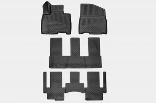 Коврики 3D в салон подходят для KIA Carnival IV 2020 - >, Prestige, кроссвэн, 4шт. (полиуретан)