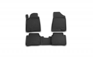 Коврики в салон NISSAN Teana II 2008-2014, 4 шт. (полиуретан, серые)