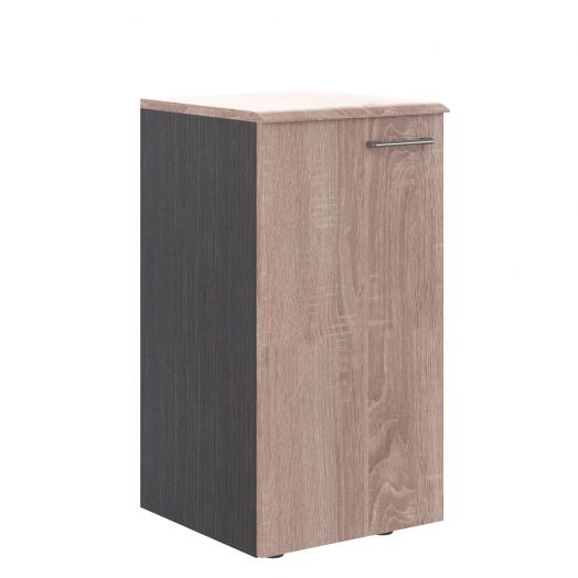 Шкаф колонка с глухой малой дверью и топом левый WLC 42.1 L