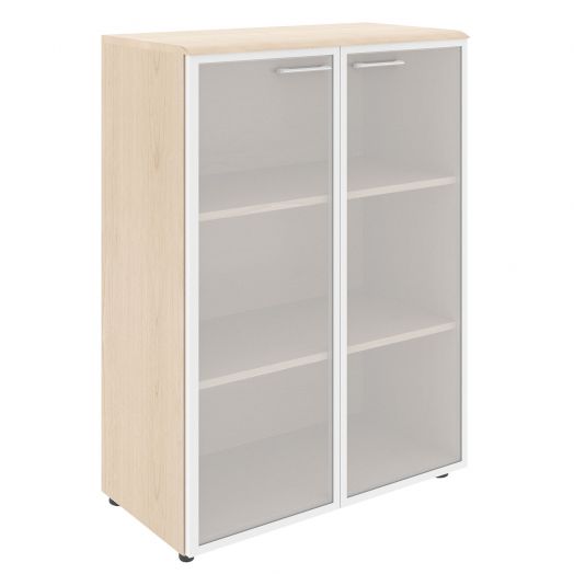 Шкаф со стеклянными дверьми в алюминиевой рамке с топом WMC 85.7