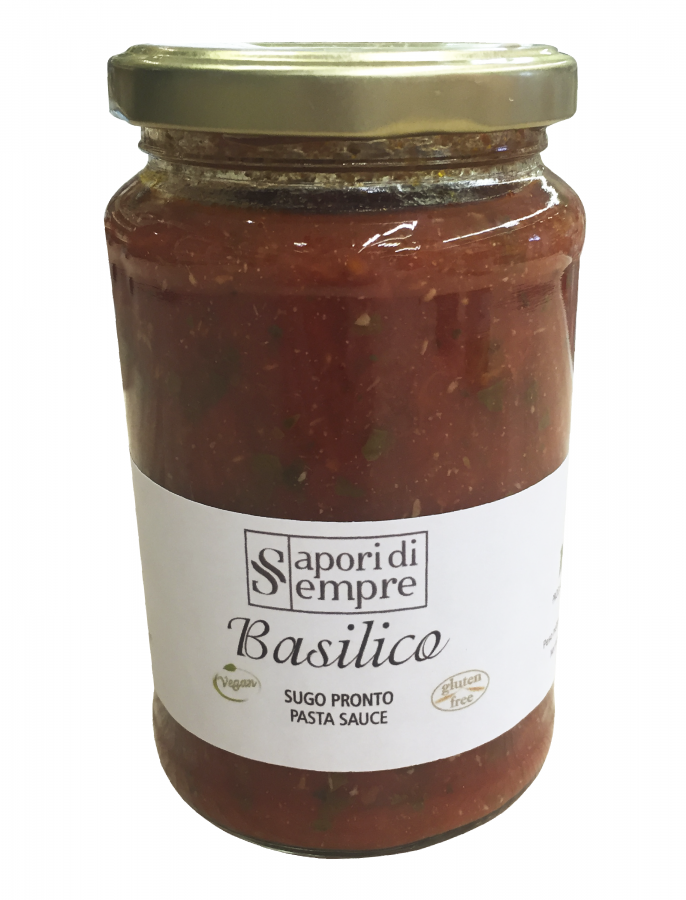 Соус с базиликом 340 г, Basilico sugo pronto Delikatesse 340 gr