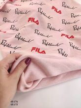 FILA ПОЧЕРК НА СВЕТЛОЙ ПУДРЕ Футер 3Н с лайкрой ПЕТЛЯ ПЕНЬЕ 335 гр. (МР420)