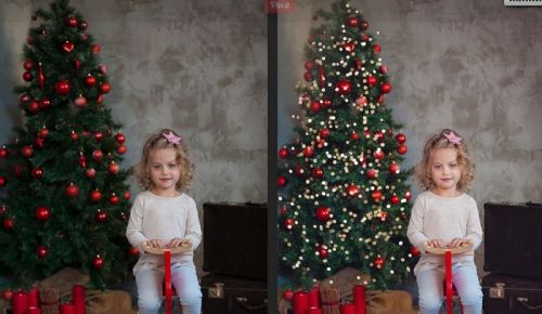 [creativemarket] Рождественские огни на дерево / Christmas Trees Lights