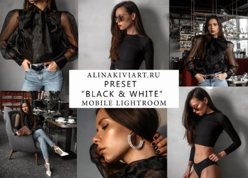 Мобильный пресет Black&White (Alina Kiviart) 2019