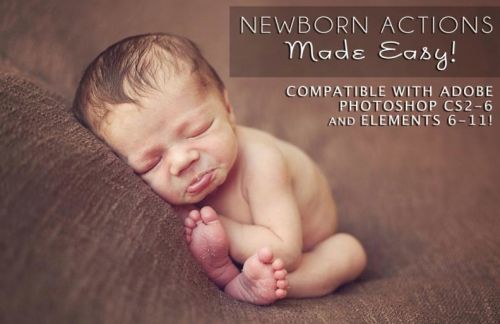 Экшены для Photoshop Newborn Actions Made Easy! (BP4U)