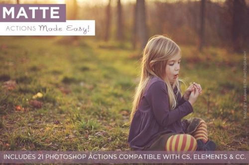 Экшены для Photoshop Matte Actions Made Easy! (BP4U)