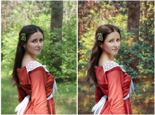 Девушка в лесу (Мария Золотова)