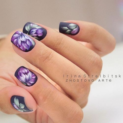 [Schoolnailis] Жостово в nail art (Ирина Стрельбицкая)