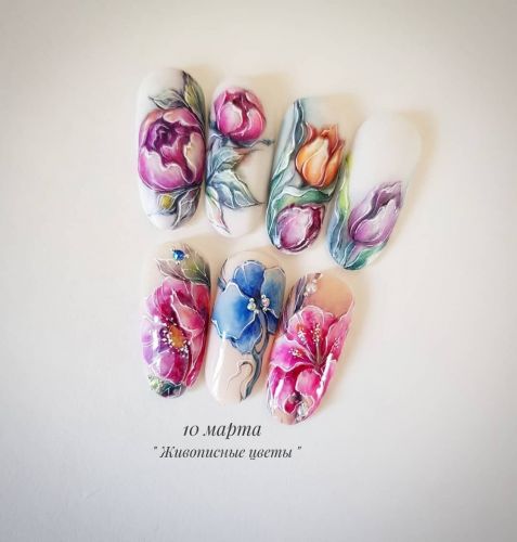 Живописные цветы или гелевая акварель (Лилия Нигматуллина)