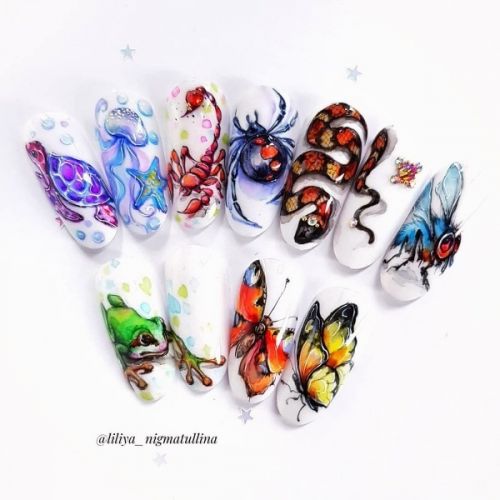 Три марафона 'Весенняя акварель', 'Акварельные пейзажи', 'Мир Насекомых' (Лилия Нигматуллина)