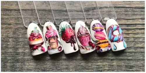 Сладкие дизайны гель лаками (Екатерина Смирнова)