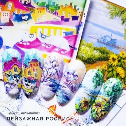 Пейзажная роспись (Лилия Нигматуллина)